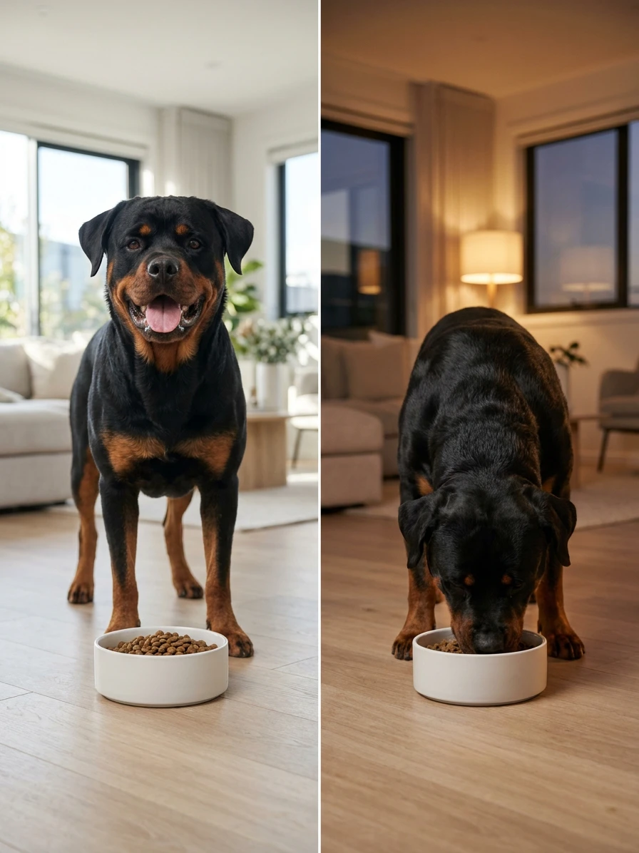 Day and night routine consistency for feeding